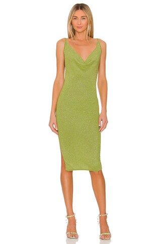 superdown Sabrina Knit Midi Dress in Green from Revolve.com | Revolve Clothing (Global)