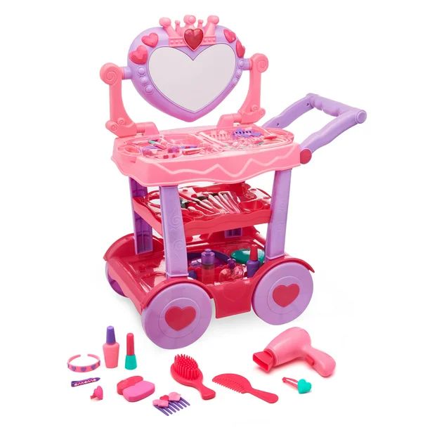 Kid Connection Beauty Cart Play Set, 53 Pieces - Walmart.com | Walmart (US)