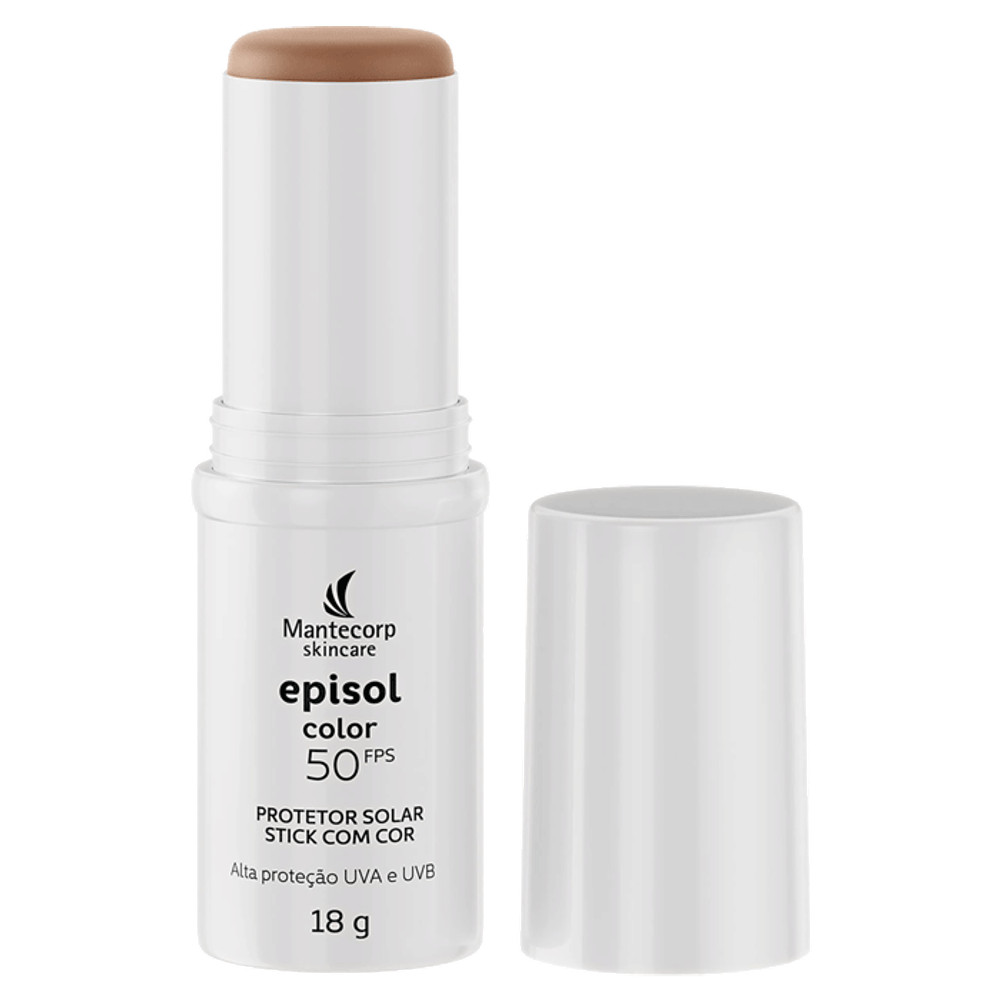 Protetor Solar Facial Episol FPS 50 Color Claro 18g Stick | Drogaria Sao Paulo (BR)