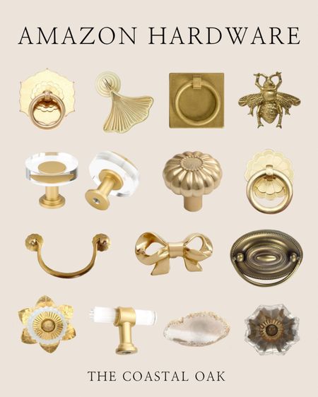 Brass decorative hardware, knobs, and pulls from Amazon!

gold glass crystal flower classic modern coastal rings bedroom bathroom kitchen decor 

#LTKhome #LTKunder50 #LTKstyletip