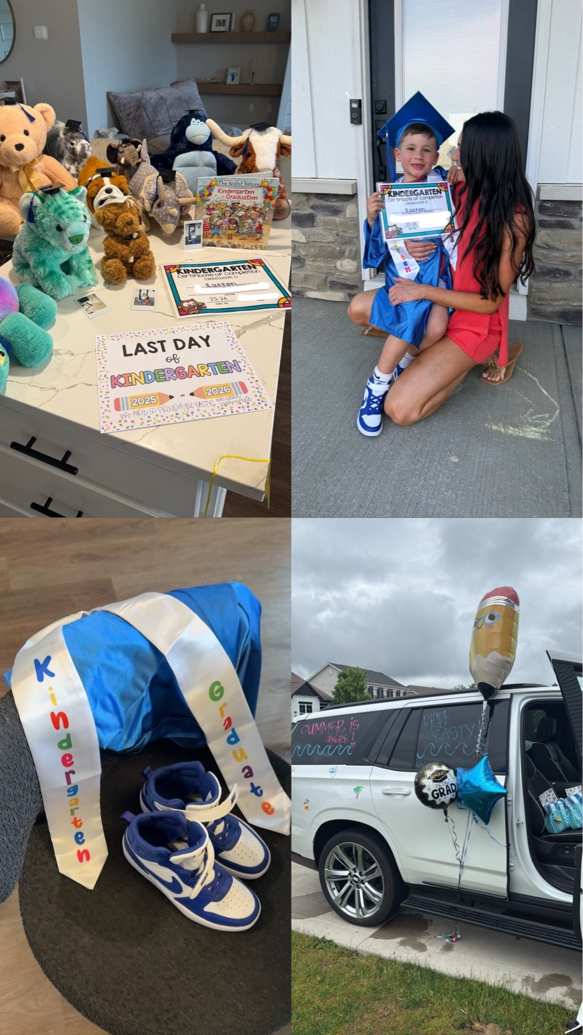Last day of school 
Kindergarten graduation ❤️
Linking the decor I got! The cap & gown was so cute!! 
Use code NICOLELEFFEW35 on my outfit

#LTKdayinmylife #LTKKids