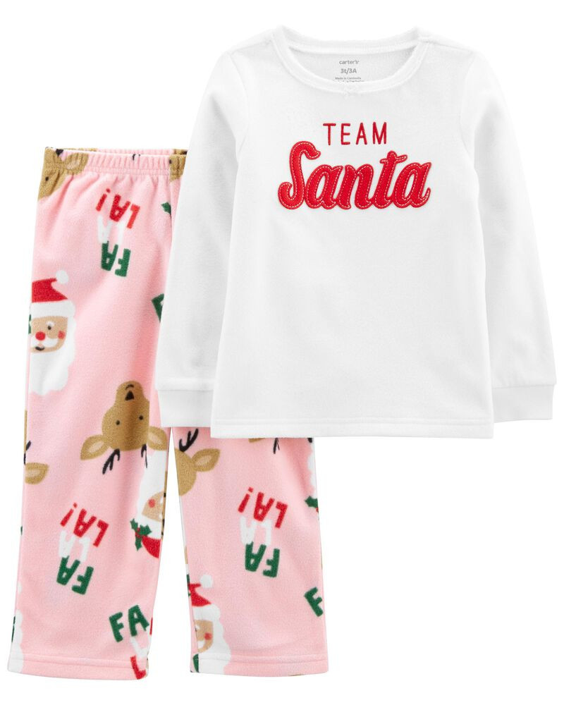 2-Piece Santa Cotton & Fleece PJs | Carter's