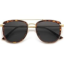SOJOS Retro Aviator Square Polarized Sunglasses For Women Men,Vintage Women's Sun Glasses Shades ... | Amazon (US)