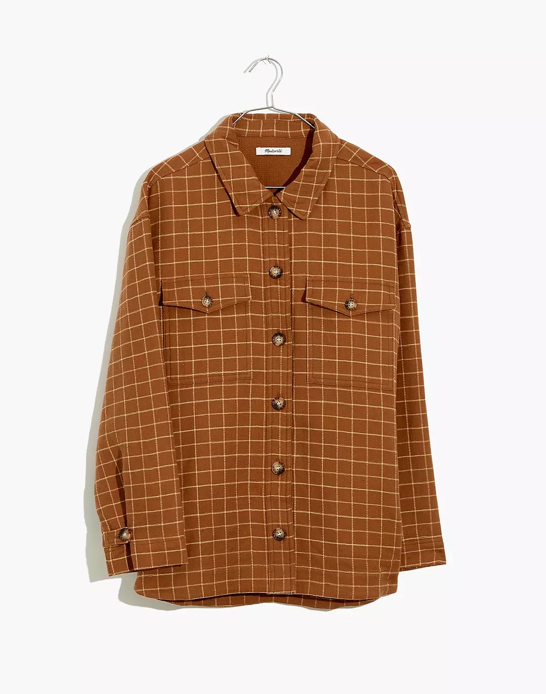 Waffleback Branner Shirt-Jacket in Windowpane | Madewell