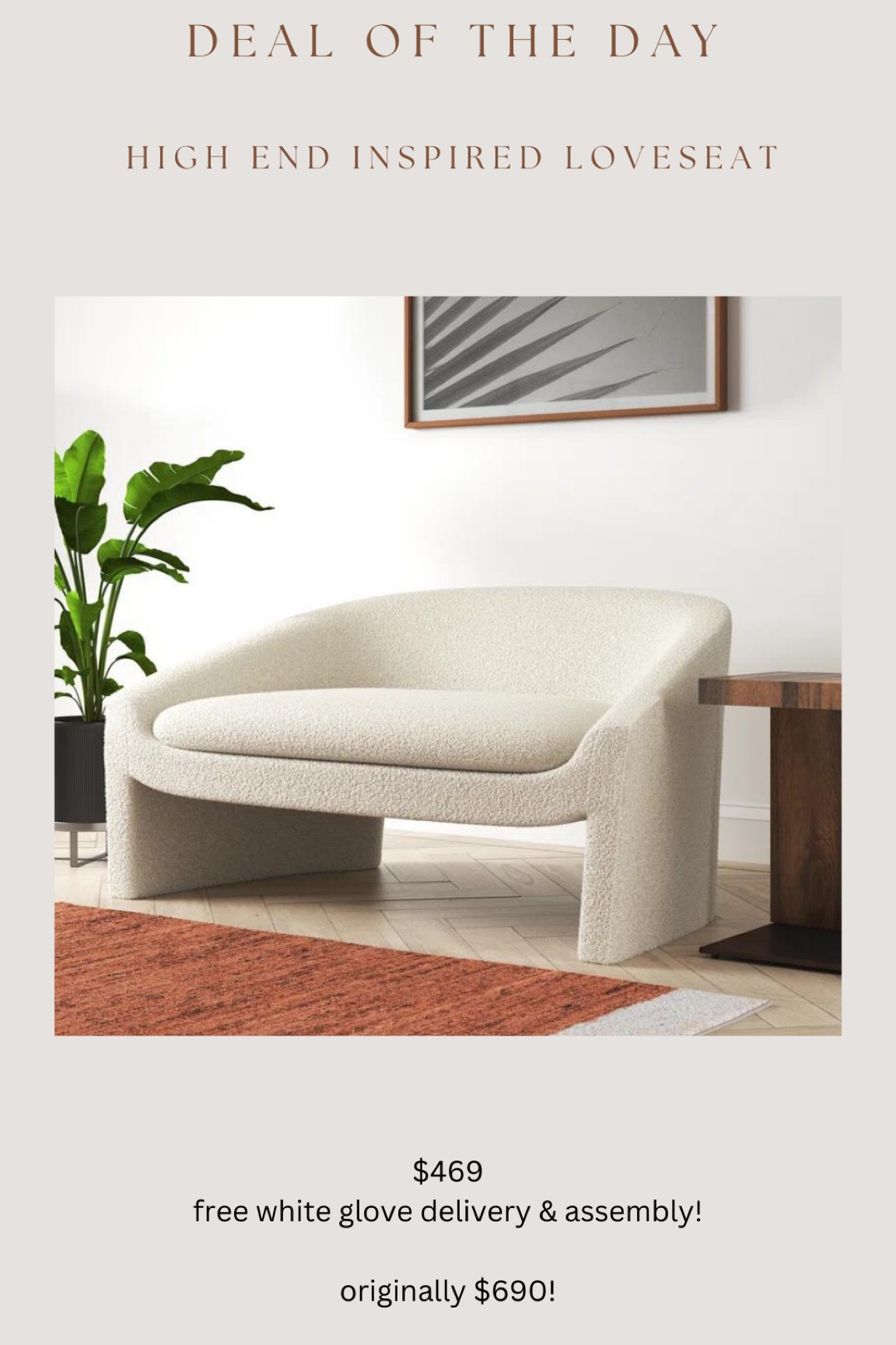 The prettiest loveseat!! Would be gorgeous in entryway, living room, bedroom, etc 

#LTKSaleAlert #LTKHome #LTKStyleTip