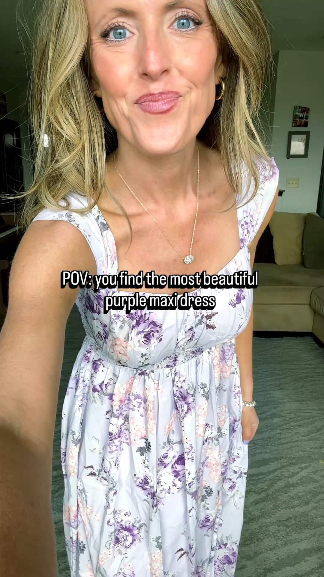 This lavender floral print maxi dress is absolutely beautiful! 💜 Loving the versatile straps! Wearing a small.

As an Amazon Influencer I earn commission on qualifying purchases.

Wedding guest dress inspo, spring dresses, mom style, summer dress, spring fashion 2026, lavender dress, purple dress 

#LTKOver40 #LTKMidsize #LTKootd