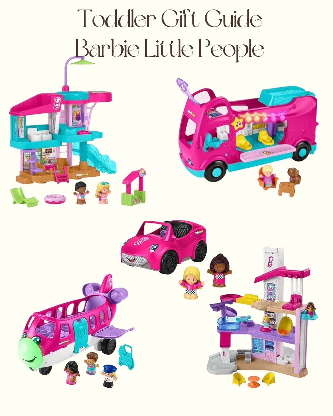 Perfect Little People Barbie Sets for a two year old! 

#littlepeople #barbie #toddlergidtguide

#LTKGiftGuide #LTKFindsUnder50 #LTKKids