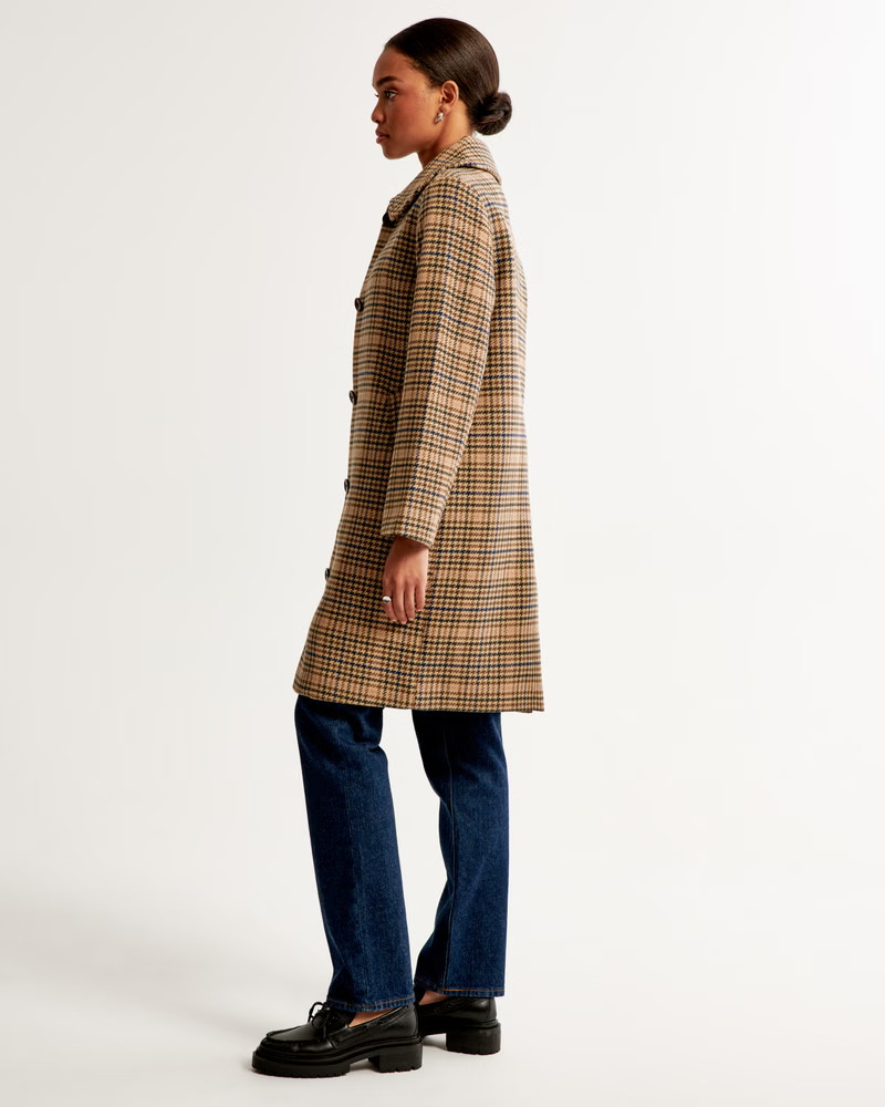 Wool-Blend Mod Coat | Abercrombie & Fitch (US)