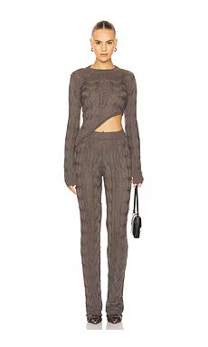 MORE TO COME Cally Pant Set in Grey from Revolve.com | Revolve Clothing (Global)