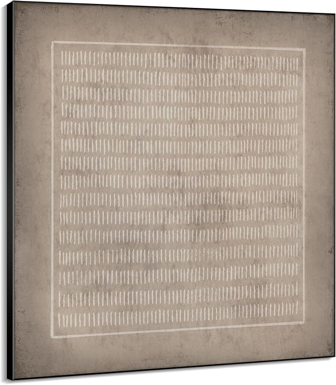 36"x36" Large Framed Wall Art - Abstract Brown and Gray Tones (Frame Assembly Required) | Amazon (US)