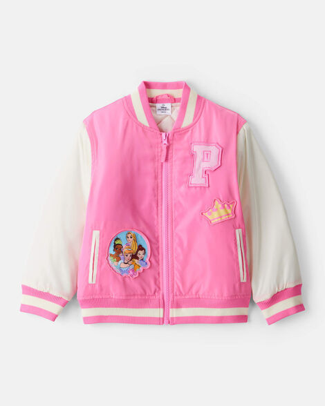 Carter's Toddler Girls Girl Disney© Princess Long-Sleeve Varsity Jacket - Pink 5T Pink | Carter's Inc