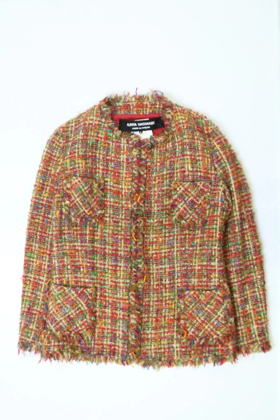 Women's Junya Watanabe Multicolor Tweed Jacket Size Medium | eBay US
