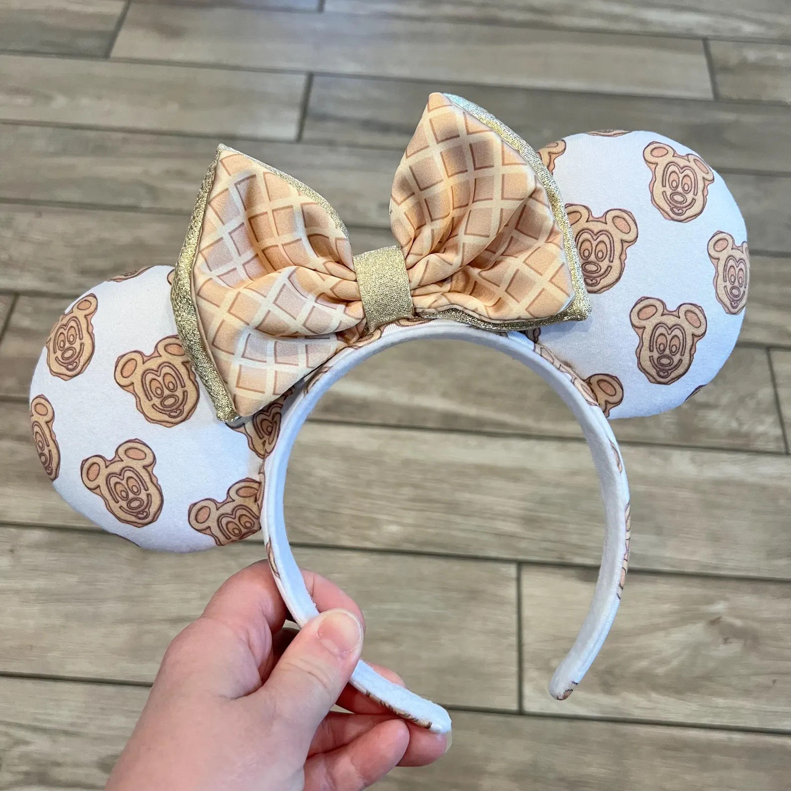 Mickey Waffle Ears, Sparkly Waffle Bow, Infant, Toddler, Child, Adult - Etsy | Etsy (Global)