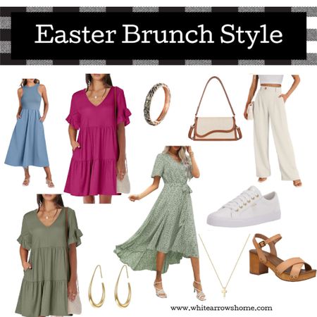 Easter Brunch Style: spring style shoes, bags, dresses, jewelry #easterdress #easterstyle #springstyle

#LTKSeasonal #LTKstyletip #LTKbeauty