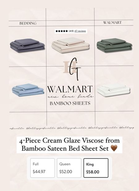 New sheets find from @walmart👌🏼 BAMBOO / breathable & so soft + cozy! 5 colors & under $60! I picked the glaze color for the guest room! 

#walmartpartner #liketkit #walmarthome / cozy decor / bedding finds / Holley Gabrielle 

#LTKSeasonal #LTKfindsunder100 #LTKhome