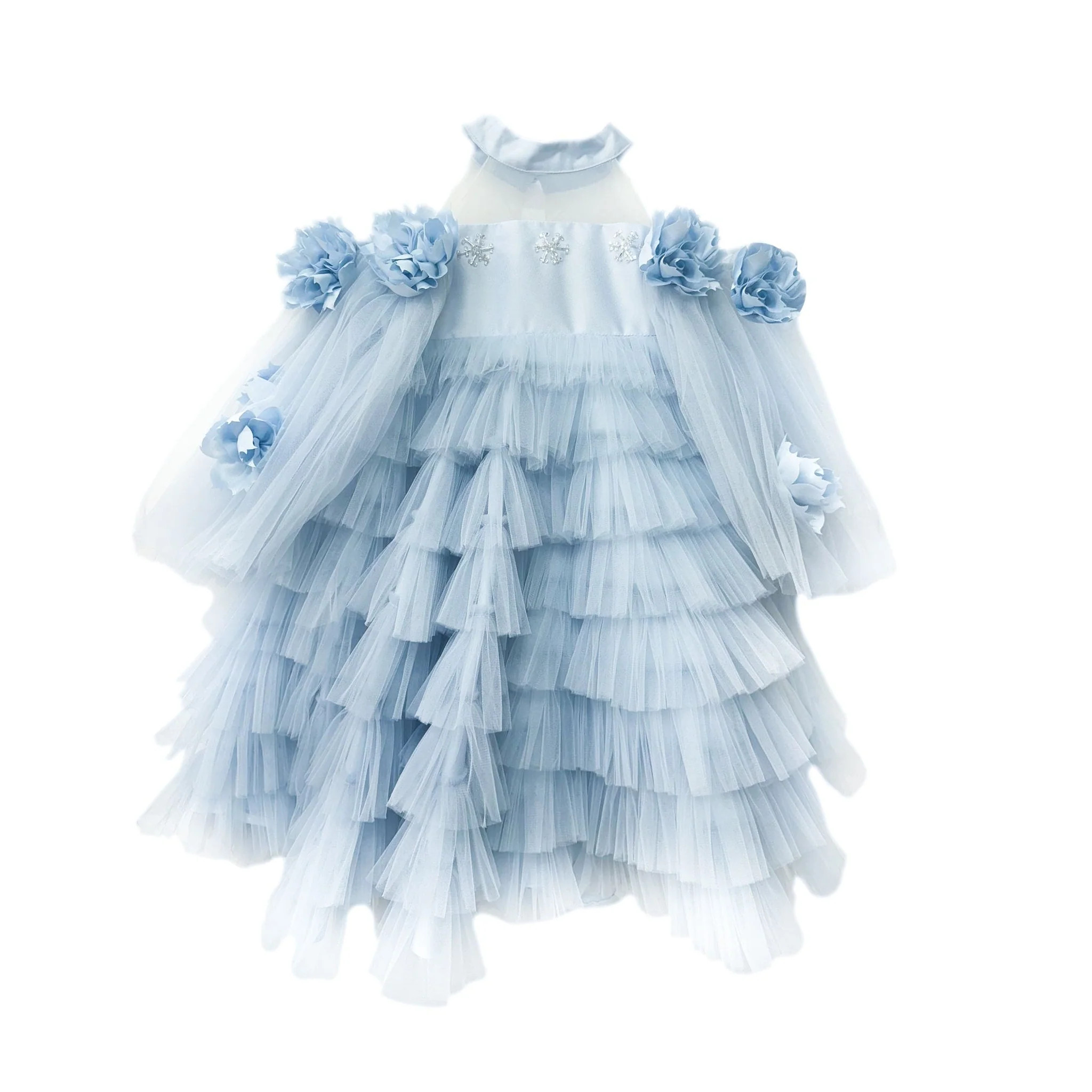 Alaska Baby Blue Tulle Dress | petite maison kids
