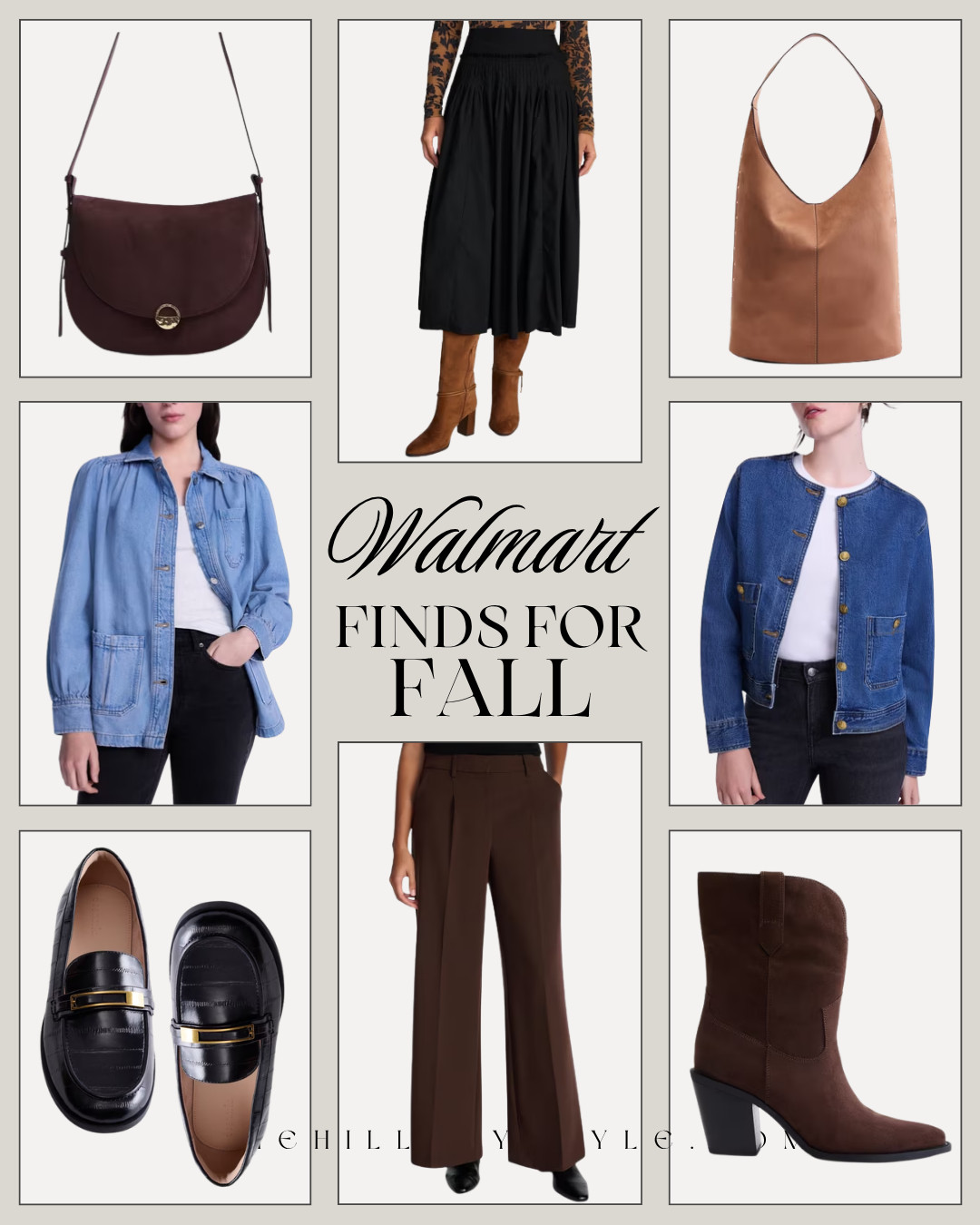 Walmart Fall Fashion Finds That Look Designer for Less

Walmart’s newest fall fashion finds are all about effortless, elevated style. Think chocolate brown trousers, suede handbags, western-inspired boots, classic loafers, denim jackets, and versatile midi skirts. These affordable Walmart finds make it easy to create polished fall outfits with timeless wardrobe staples you’ll wear on repeat. Save these favorites for your next fall fashion refresh!

#WalmartFashion #WalmartFinds #WalmartStyle #WalmartNewArrivals #FallFashion #FallOutfits #FallStyle #AffordableFashion #ChocolateBrown #SuedeHandbags #WesternBoots #DenimJacket #WideLegPants #MidiSkirt #ClassicLoafers #CapsuleWardrobe #DesignerInspired #LTKFashion #LTKFinds #TheHillaryStyle 

 

#LTKootd #LTKSeasonal #LTKOver40