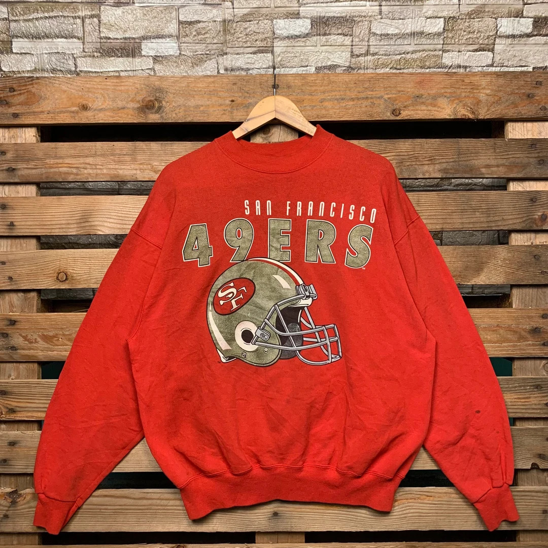 Vintage 90s NFL San Francisco 49ers Sweatshirt 49ers Pullover Sweater 49ers Crewneck Jumper San F... | Etsy (US)