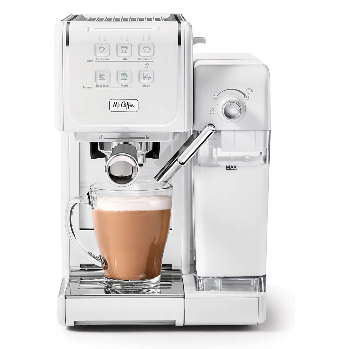 Mr. Coffee One-Touch CoffeeHouse Espresso & Latte Maker with Milk Frother, Grey | Wayfair North America