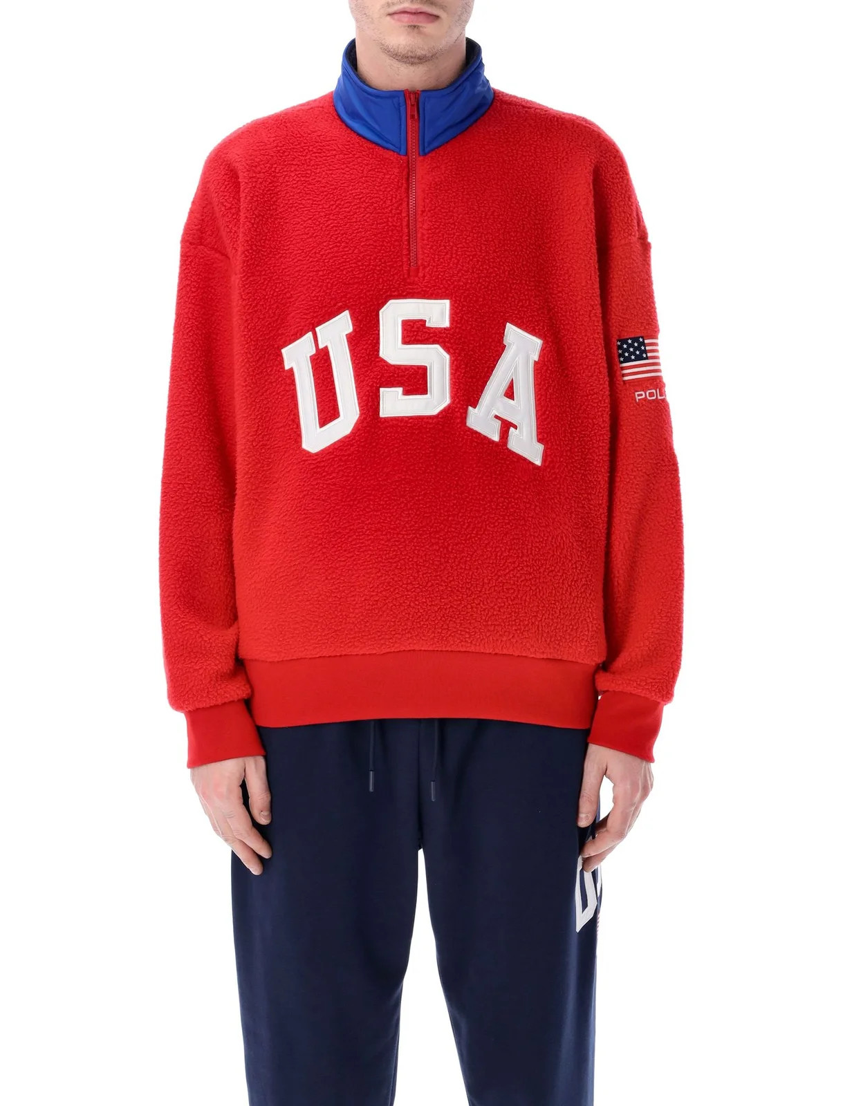 Polo Ralph Lauren Usa Teddy Zip Sweatshirt | Cettire Global