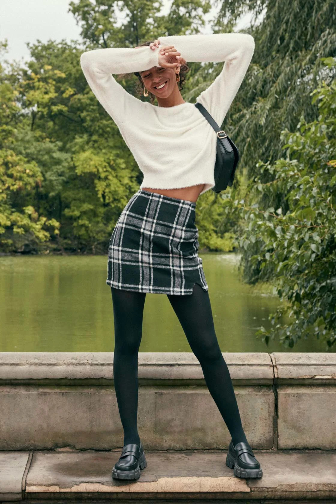 Spence Black Plaid Mini Skirt | Lulus