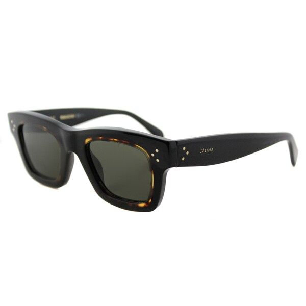 Celine CL 41396 T7D Gaby Black Havana Plastic Rectangle Brown Lens Sunglasses | Bed Bath & Beyond