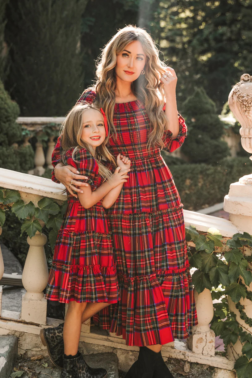 Madeline Dress in Holiday Plaid | Ivy City Co