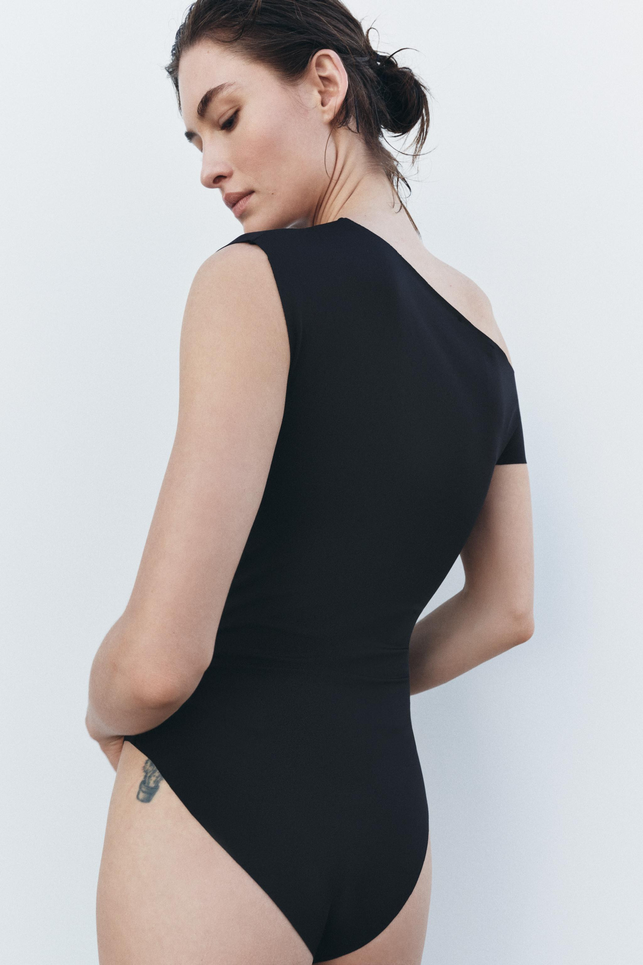 DRAPED FITTED BODYSUIT | Zara US