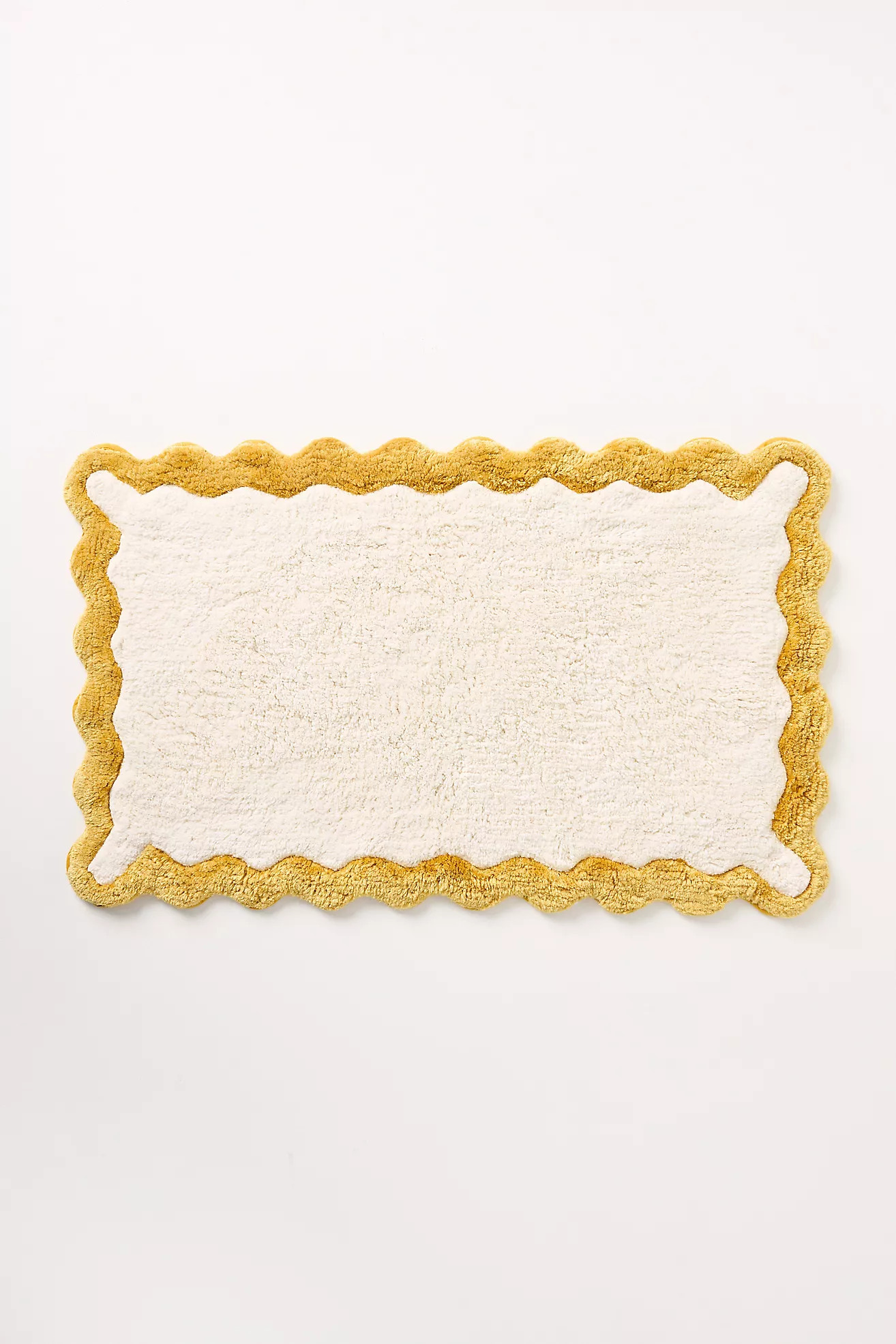 Maeve by Anthropologie Scalloped Cotton Bath Mat | Anthropologie (US)