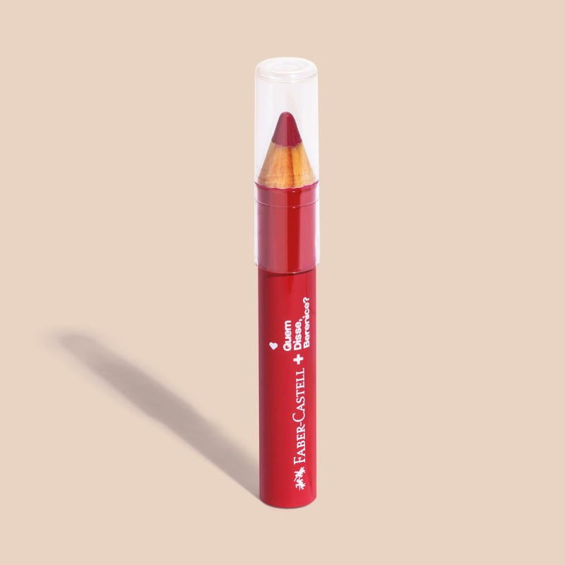 Lápis Jumbo 3 Em 1 Vermelho QDB E Faber-Castell 1,2g | QuemDisseBerenice (BR)