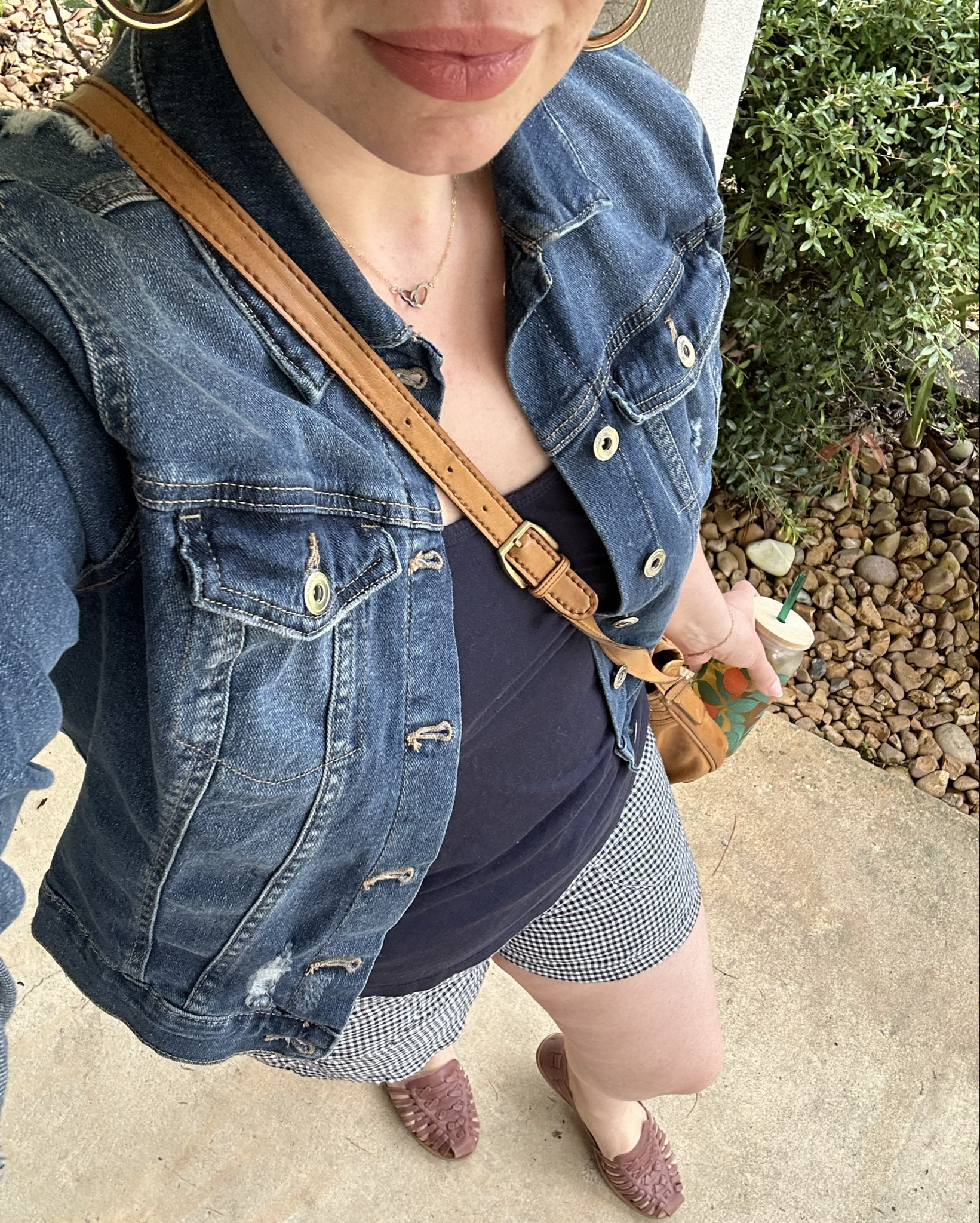 Keeping it casual and comfortable in this south Louisiana heat. Wearing a medium everything- denim jacket, tank and shorts. Leather shoes run tts and I’m wearing an 8.5 as well! 



Travel Outfit, summer outfit, midsize, gingham shorts, organic cotton, linen, linen shorts

#LTKFindsUnder50 #LTKSeasonal #LTKStyleTip