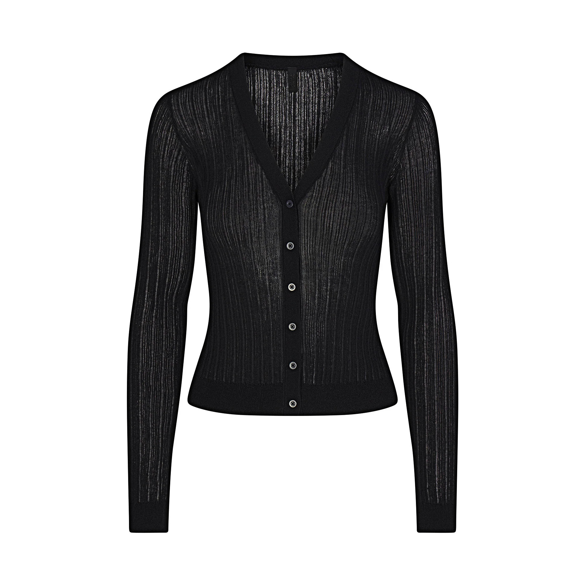 SKIMS Cardigan | Black | XS | Sheer Knit | SKIMS (US)