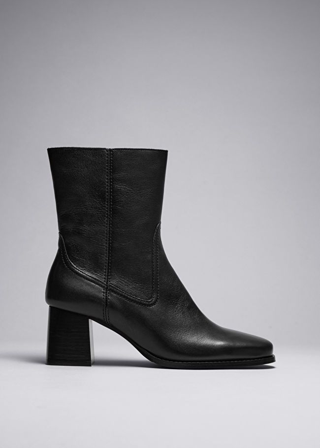Classic Leather Ankle Boots | & Other Stories US