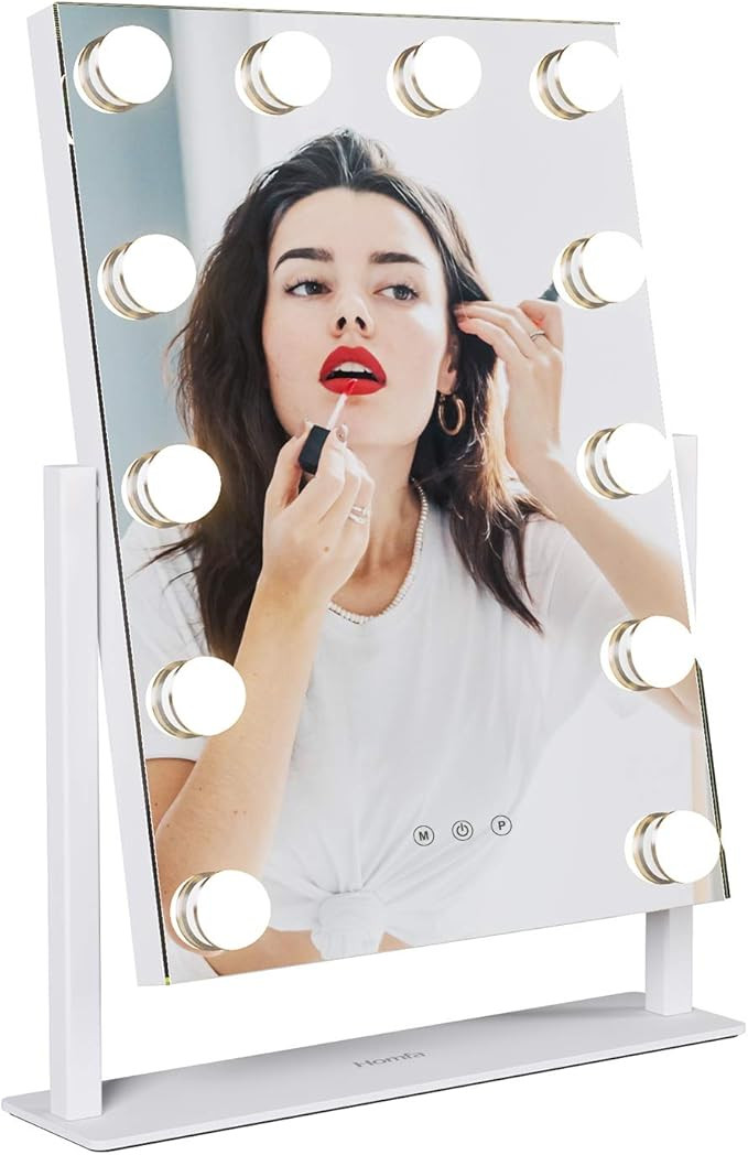 Homfa Hollywood Makeup Mirror with Lights Lighted Vanity Mirror with 12pcs Dimmable LED Bulbs and... | Amazon (US)
