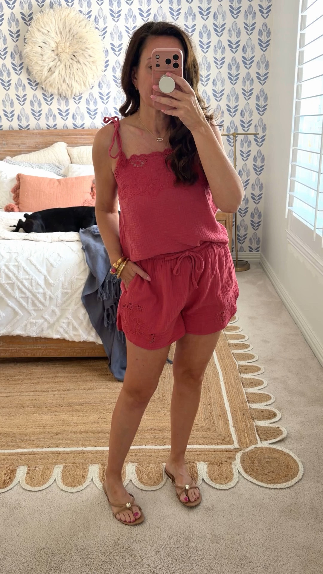Cutest Target set, sold as separates. Embroidery and cut out details. Sizes xs-4x available. I am wearing a small top and medium shorts. Currently 30% off
.

#LTKmomlife #LTKootd #LTKSeasonal