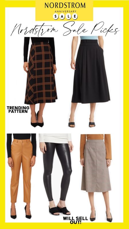 Nordstrom Anniversary Sale has some of the prettiest skirts and pants this year. From A-line skirts that will style great with knee high boots, Spanx leggings that are always a cult classic in the sale, and faux leather pants that will style great for day to date! A-line skirts, faux leather wide leg pants, straight leg pants, Spanx faux leather leggings, madewell jeans, plaid skirts, gingham skirt, fall skirt, winter skirt

#LTKunder100 #LTKworkwear #LTKxNSale