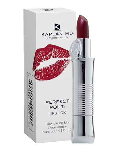 KAPLAN MD Perfect Pout Lipstick, Revitalizing Treatment + SPF 30 Sunscreen, 0.11 oz | Amazon (US)