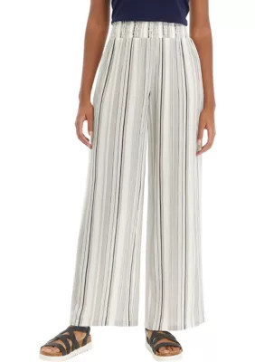 Agb Women's Striped Pants, Medium | Belk