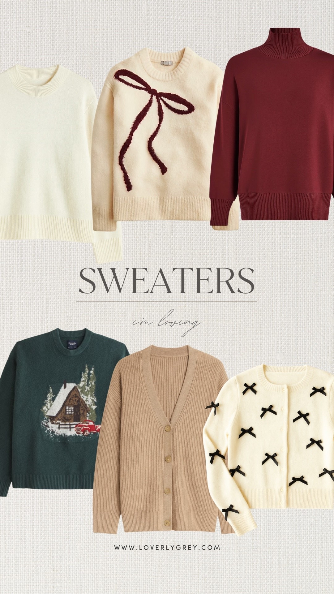 Some of my favorite sweaters as of late! 

Loverly Grey, sweaters, Target find, Target fashion, Abercrombie, Quince, Jcrew, winter fashion, holiday sweater 

#LTKHoliday #LTKGiftGuide