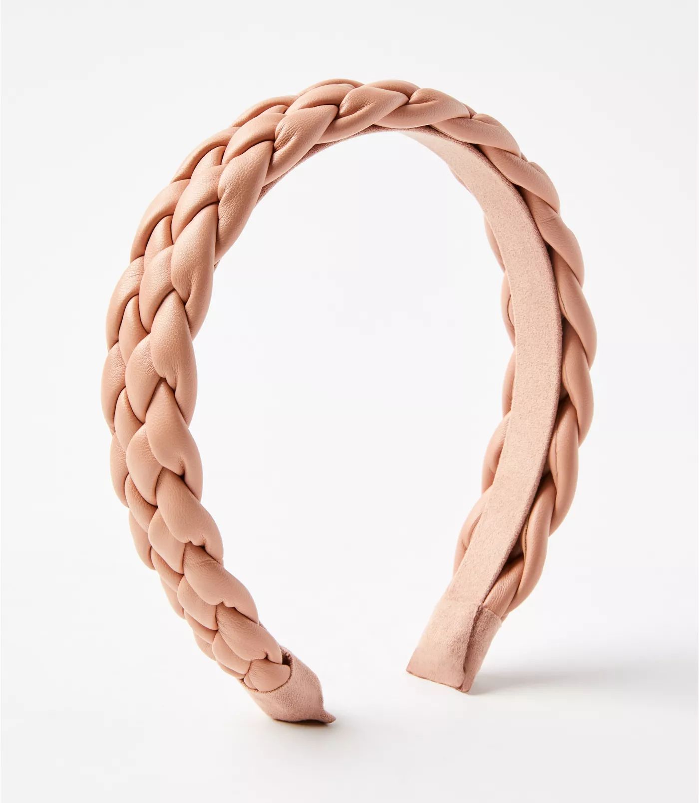 Braided Faux Leather Headband | LOFT