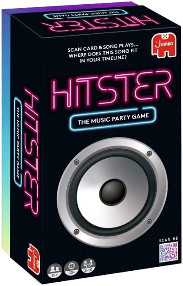 Jumbo Hitster - The Music Fun Party Quiz Card Game, 2-10 Players - 300 Plus Iconic Music Hits - G... | Amazon (US)