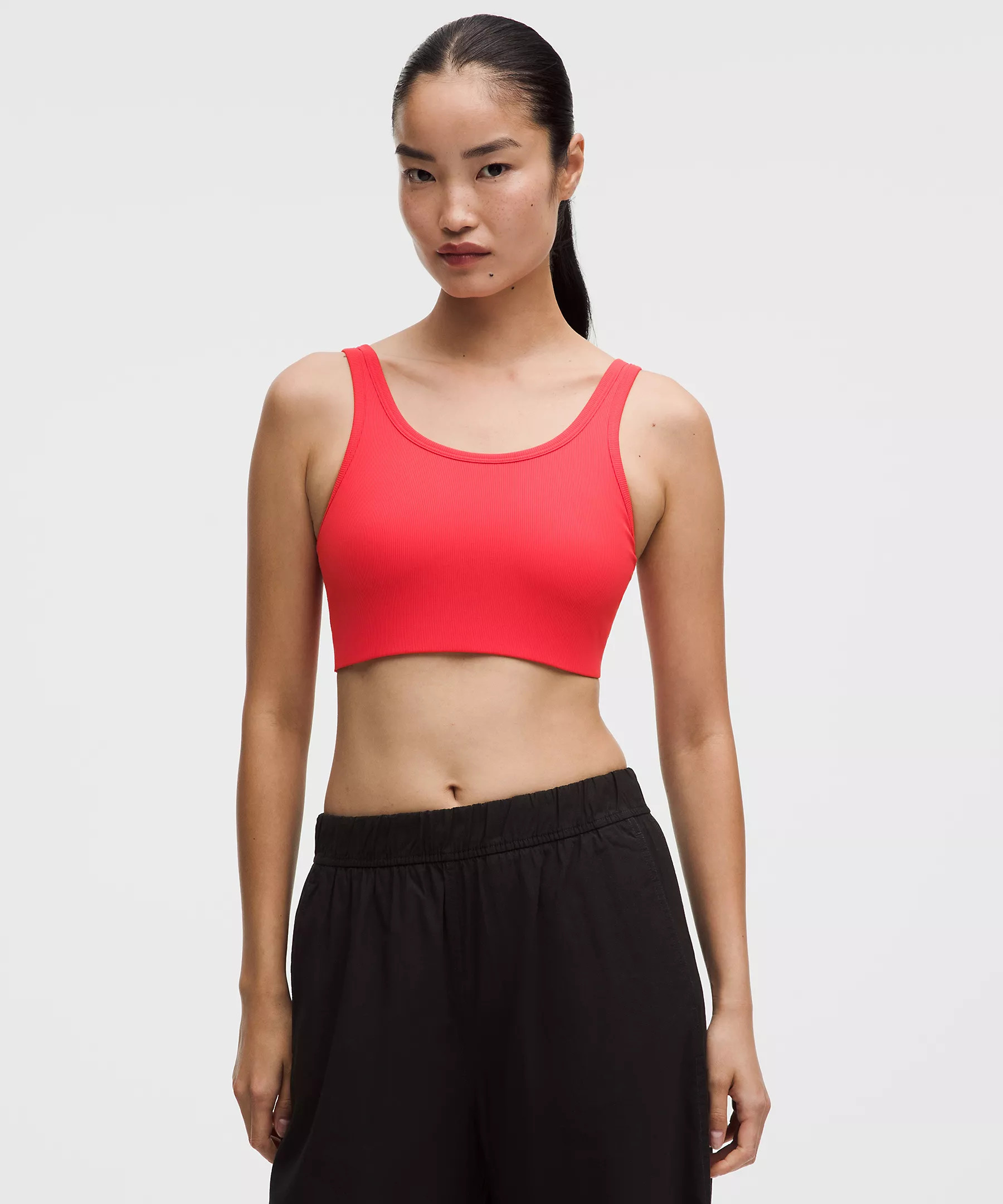 Nulu Ribbed Scoopneck Bra | Lululemon (US)