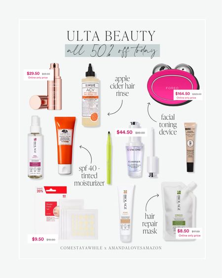 Check out my faves, enjoy 50% off discounts on these select items as part of Ulta's Semi-Annual Beauty Event! 😍 Don't miss out on these incredible beauty sales each day! Run, don’t walk to @ultabeauty! 💕

#LTKbeauty #LTKsalealert #LTKstyletip