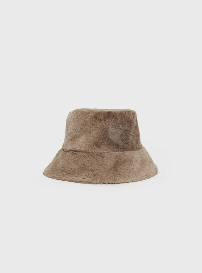 Theo Plush Bucket Hat Camel | Princess Polly US