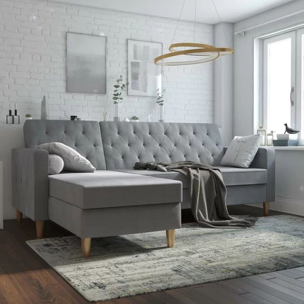 Liberty 84" Reversible Sleeper Sofa & Chaise | Wayfair North America