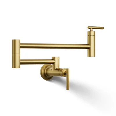 Wall-Mount Pot Filler Faucet, Swing Arm Kitchen Pot Filler Faucet | Wayfair North America