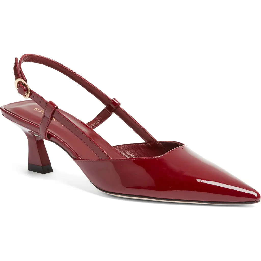 Stuart Weitzman Vinnie 50 Slingback Pump in Rosewood at Nordstrom, Size 9.5 | Nordstrom