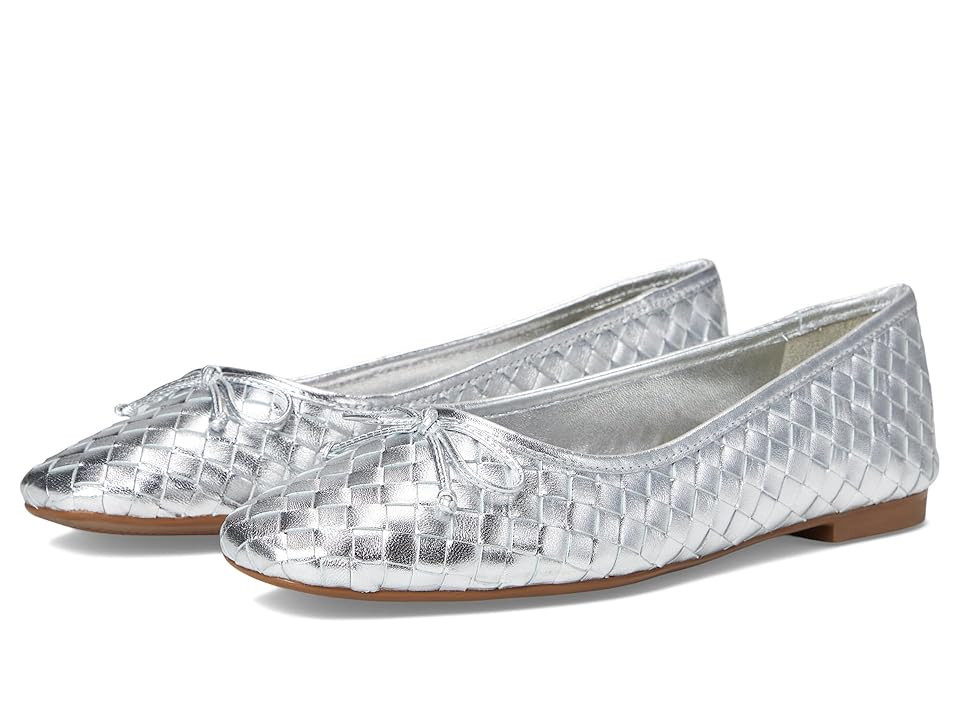 Schutz Arissa Woven Women's Shoes Silver : 5.5 M, Leather | Zappos