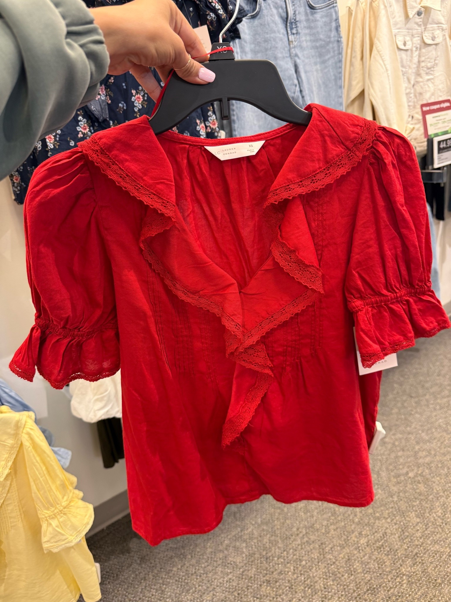 Doen look for less! 

Kohls, look for less, Lauren Conrad, blouse, Fourth of July top, red, red tops

#LTKmomlife #LTKootd #LTKgrwm