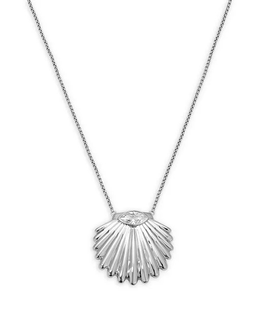 Ettika Cubic Zirconia Scallop Shell Pendant Necklace, 36" | Bloomingdale's Jewelry & Accessories | Bloomingdale's (US)